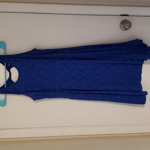 Blue lace dress